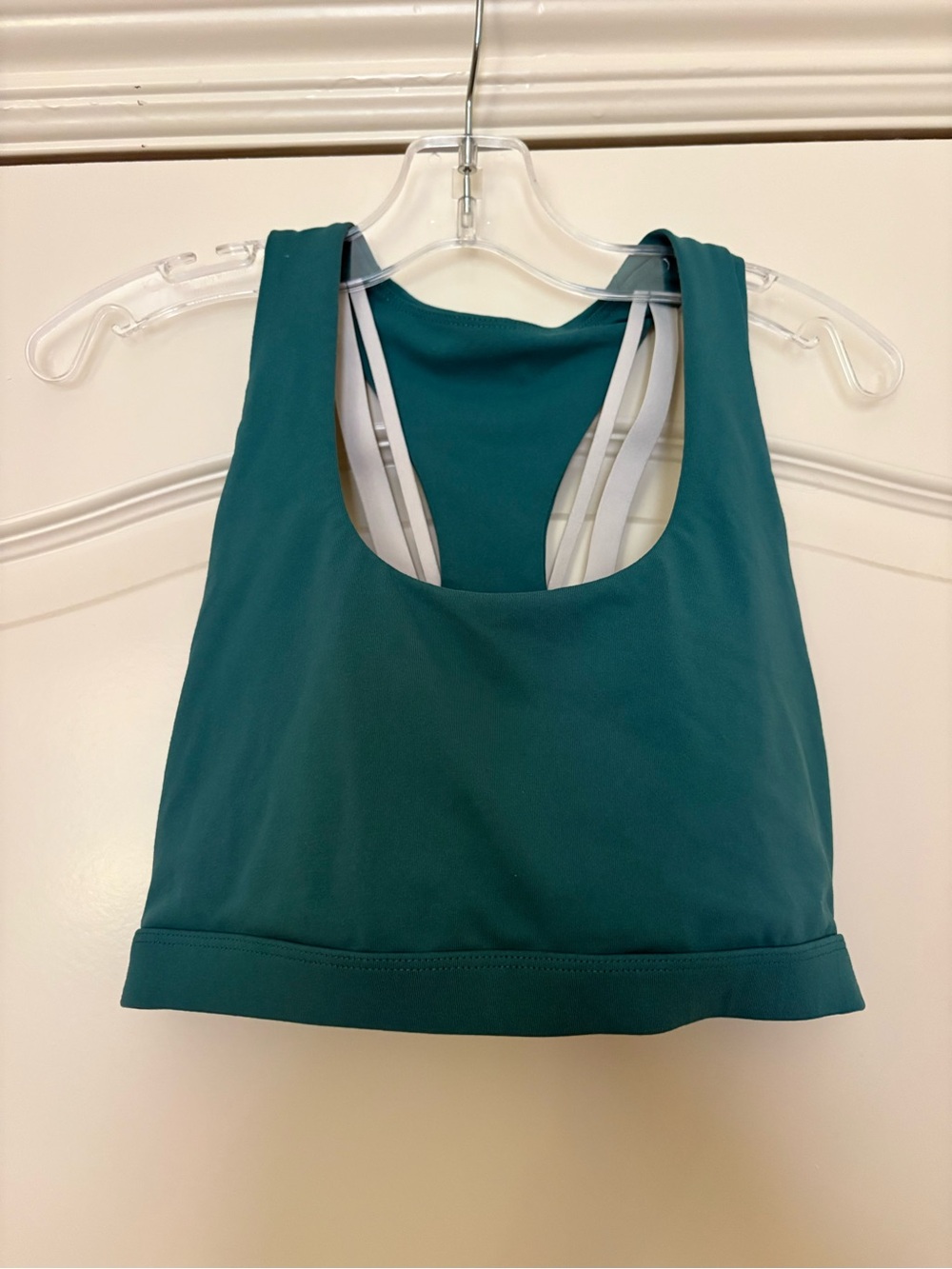 Fabletics Women’s Teal Sports Bra Crop Top - Supportive Activewear